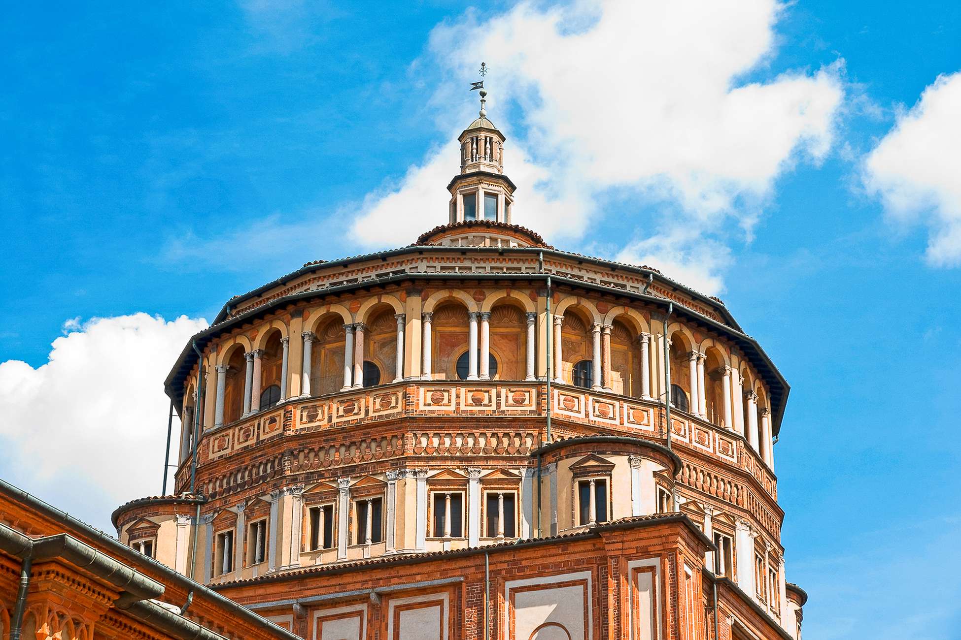 Binnenplaats bij Santa Maria delle Grazie in Milaan