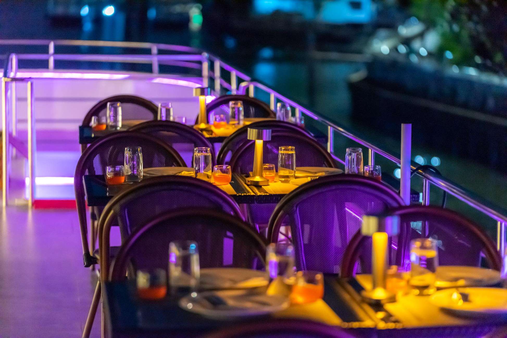 Rooftop at Bangkok Chaophraya Cruise