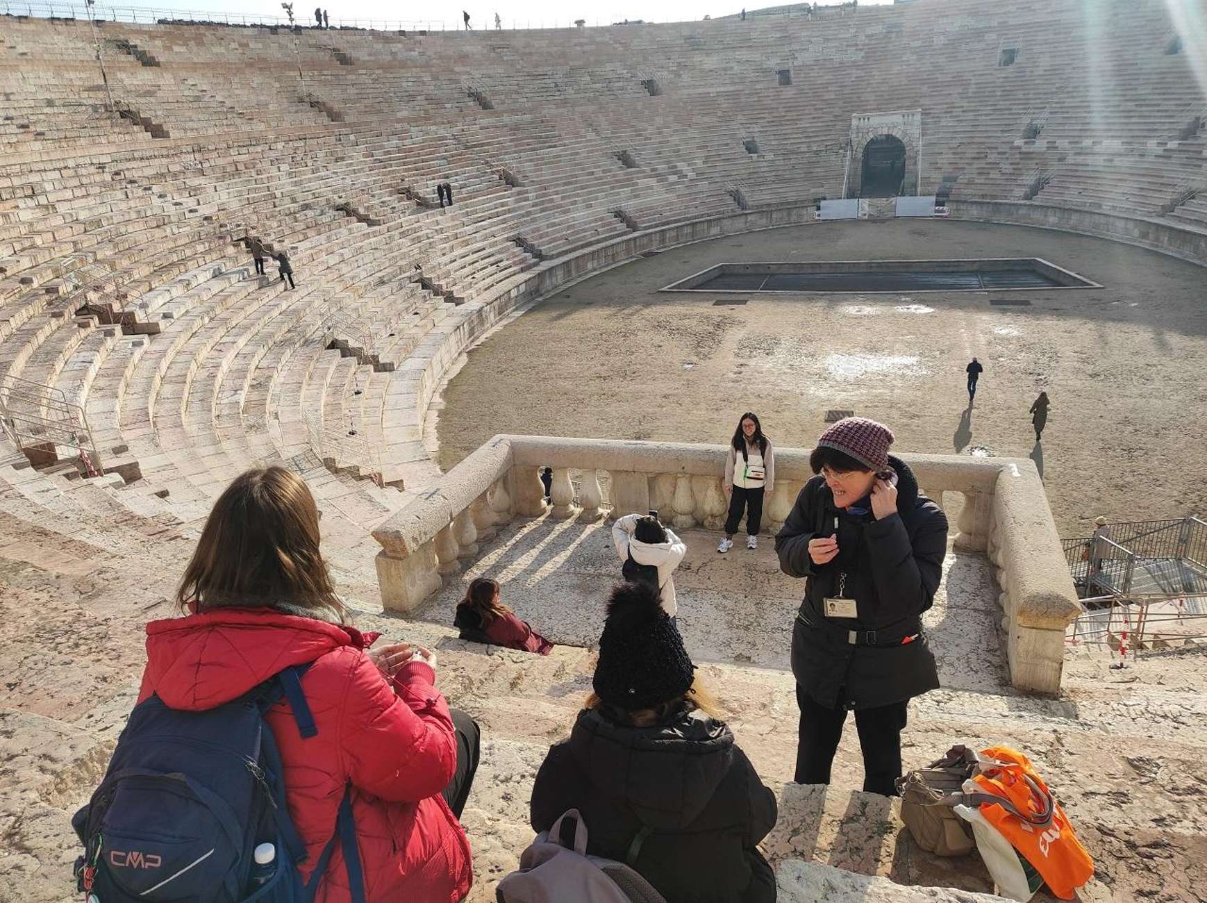 Uitzicht over Verona met rivier en bruggen