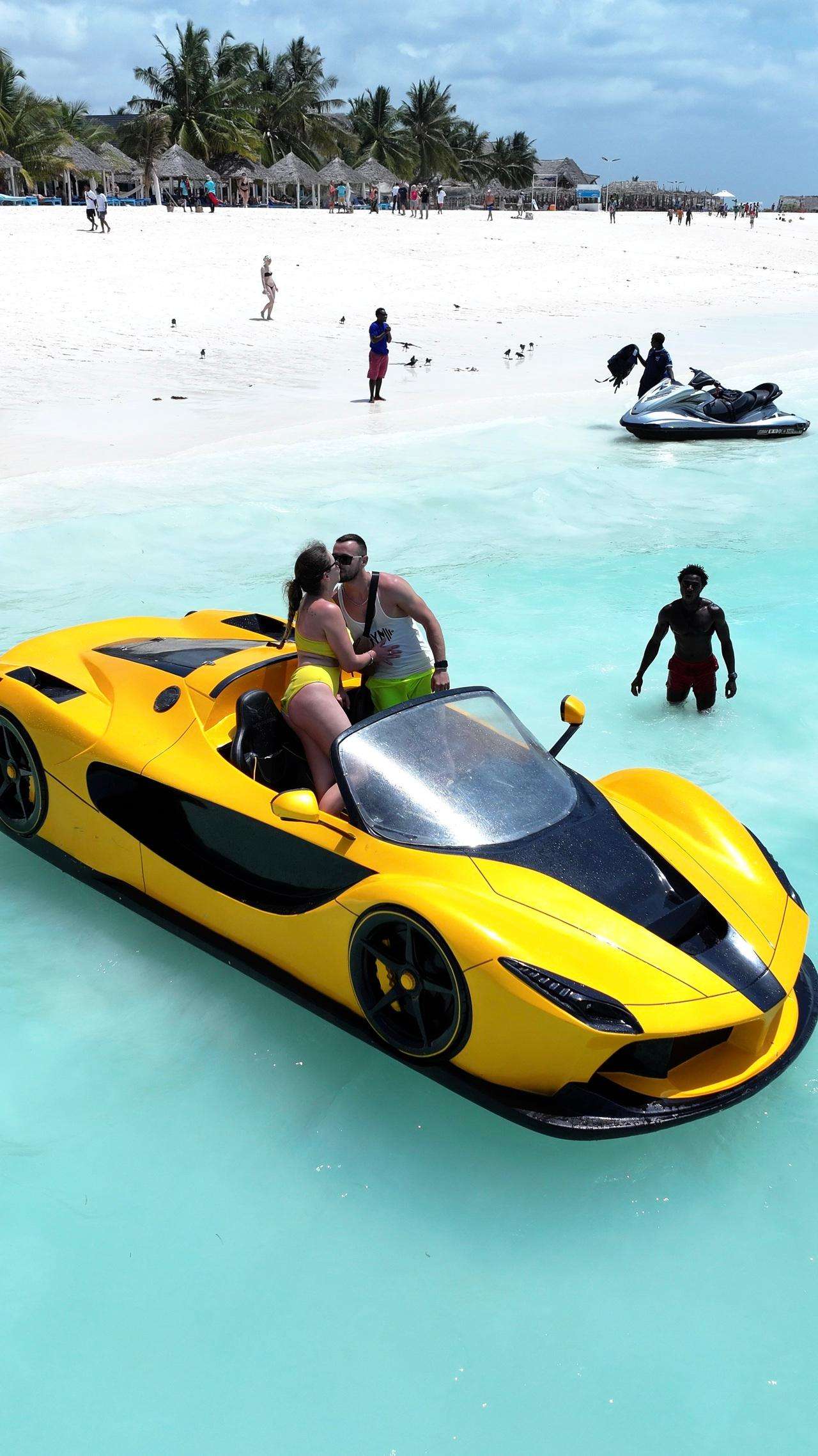 Jet car thrill drive and Jet ski ride with pick up in this destination
