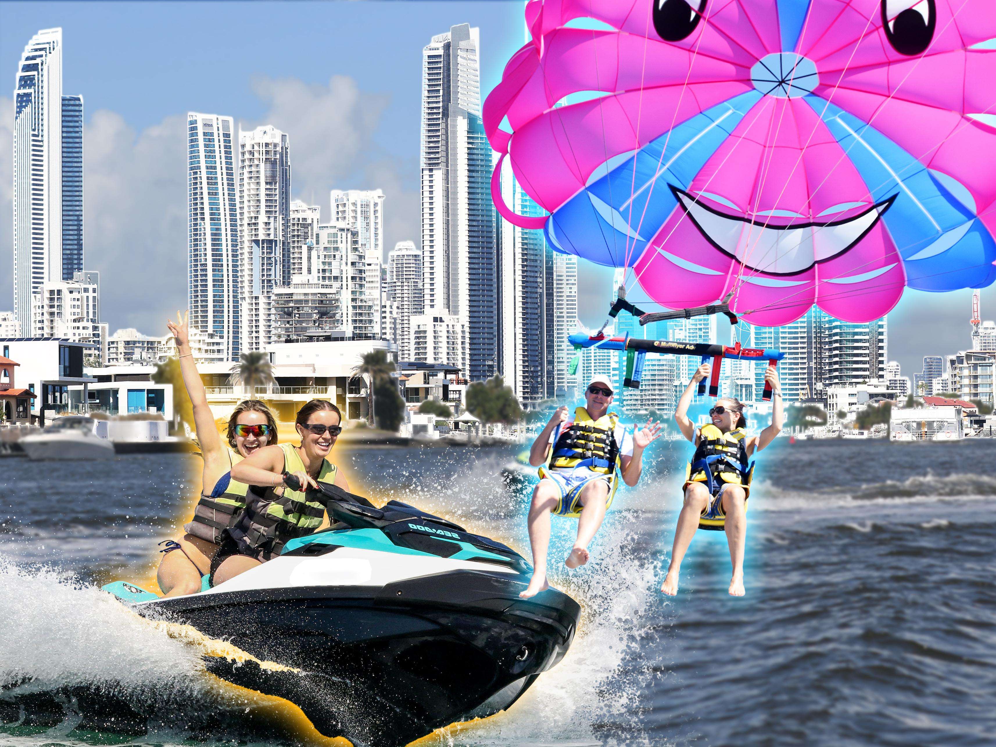 Parasailing and Jet Ski Tour Package From Surfers Paradise in this destination
