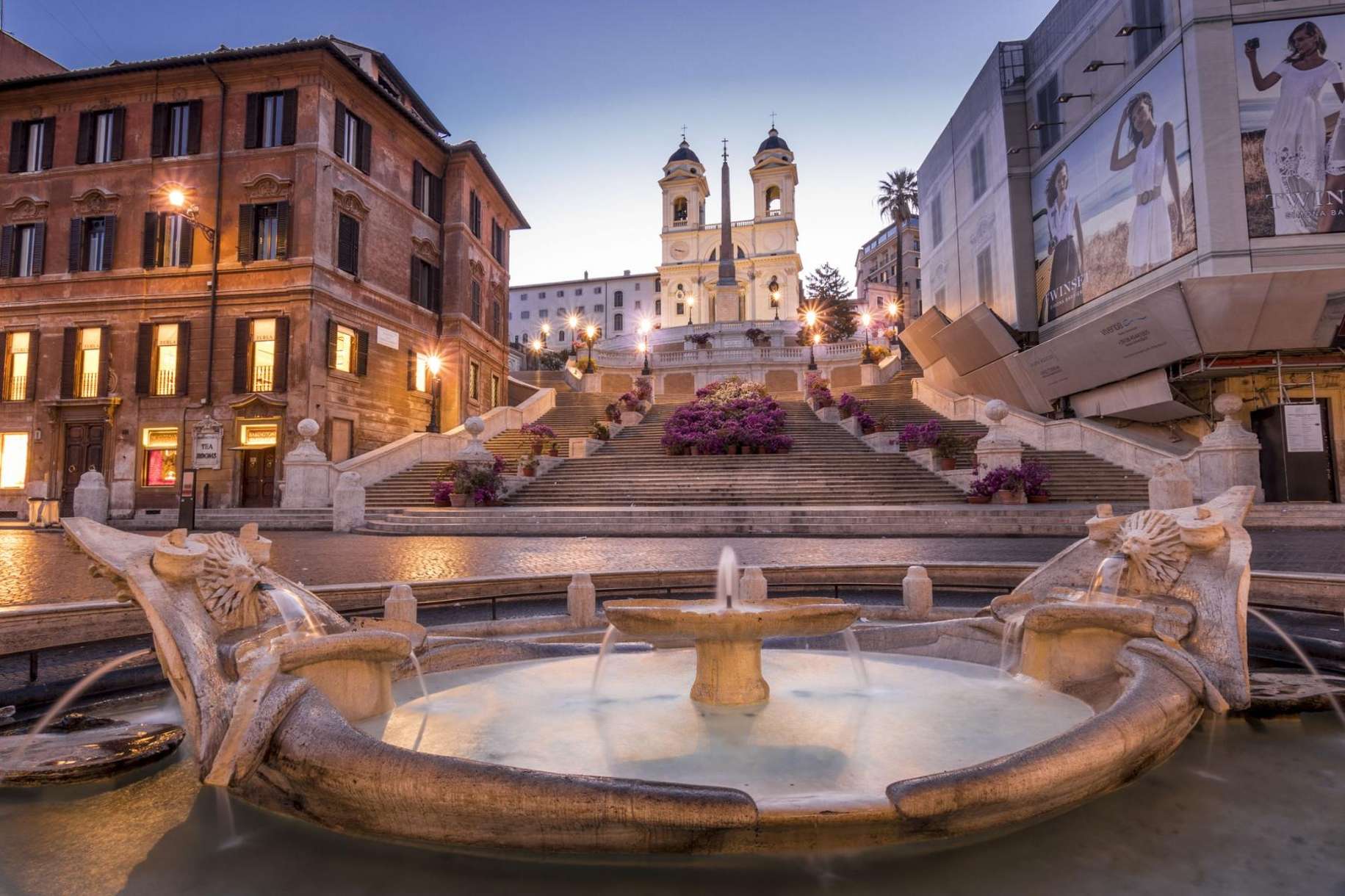 Abendliche Führung zu Fuß durch das Zentrum von Rom: Sonnenuntergang auf der Pincio-Terrasse, Piazza di Spagna, Trevi-Brunnen, Piazza Navona und Campo de' Fiori
