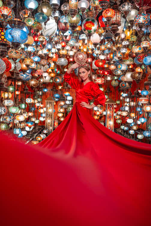 Rooftop Flying Dress Photoshoot in Istanbul 1
