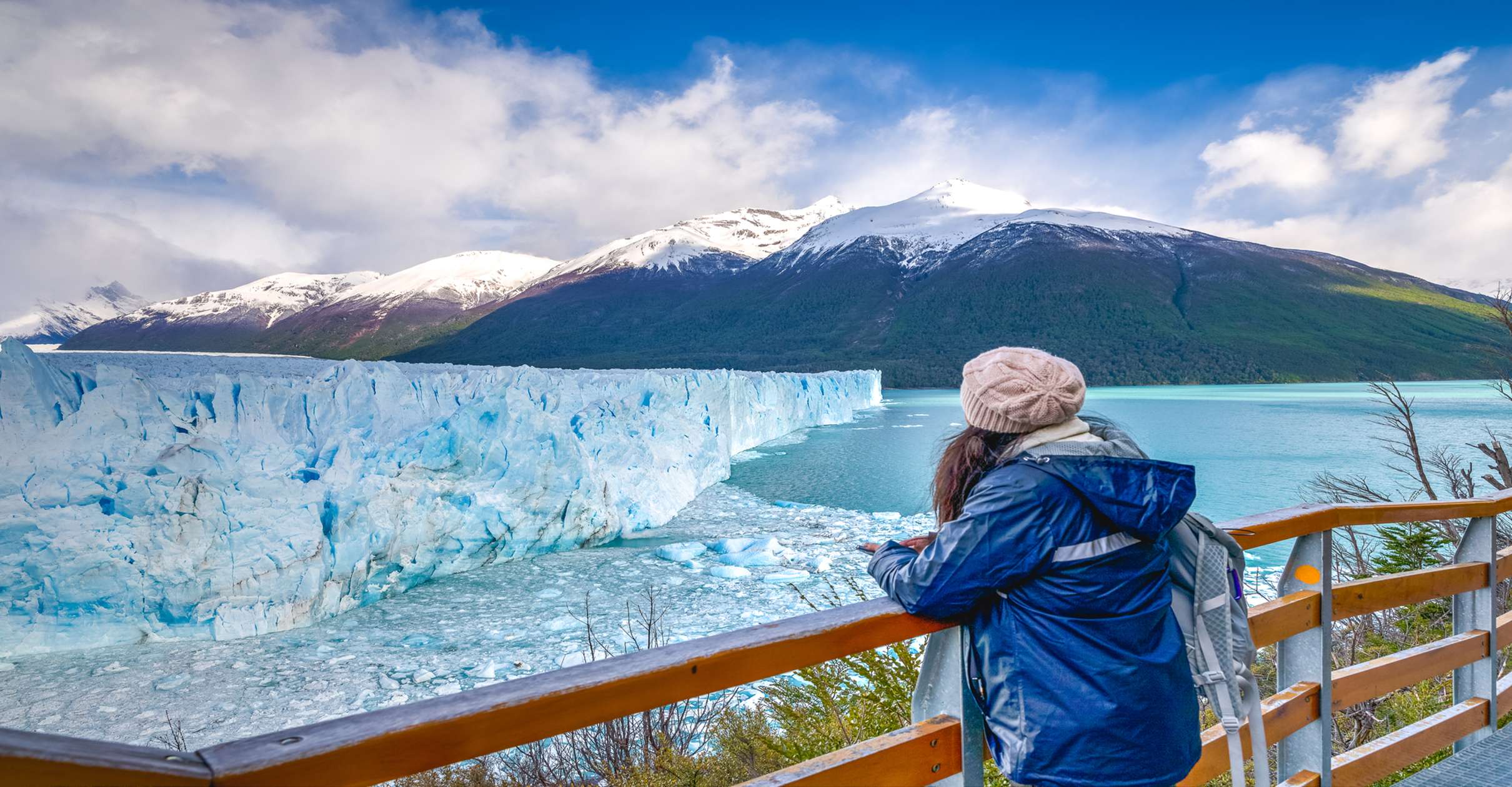 Excursion journée au glacier Perito Moreno depuis El Calafate en Patagonie argentine avec passerelles et option croisière bateau