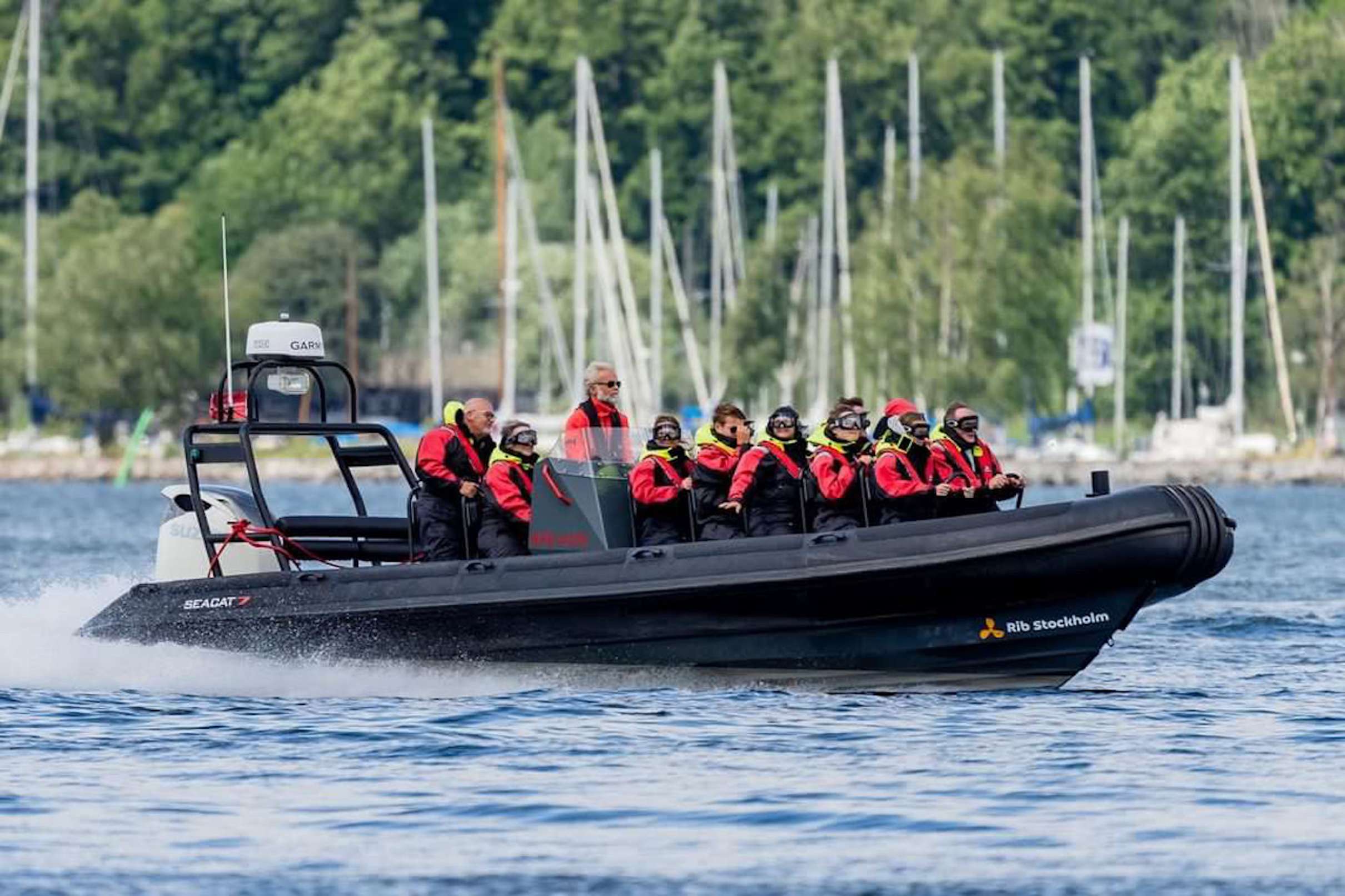 Excursion en bateau rapide RIB dans l'archipel de Stockholm