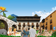 La Orotava:Casa de los Balcones & Molino del Hoyo Gofio Mühle