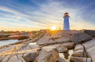 Z Halifax: Zwiedzanie miasta z przewodnikiem i Peggy's Cove Sunset Tour