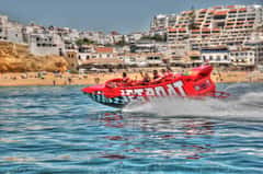 Jet boat ride along the Algarve caves from Albufeira