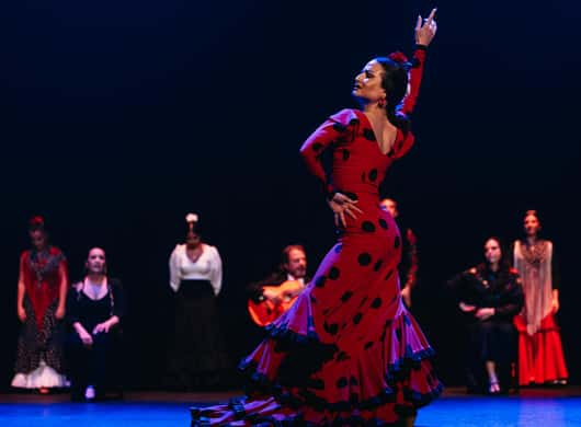Flamencodansers op het podium in Sevilla