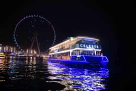 Dubai Marina: Sunset or Dinner Cruise with Shows & Open Bar