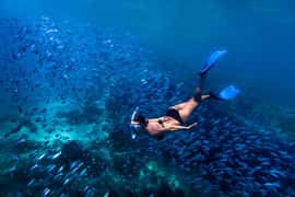 Bali: Blue Lagoon Snorkeling & Waterfall Tour with Lunch