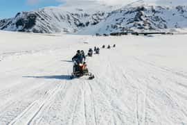 From Reykjavik: Golden Circle and Glacier Snowmobiling