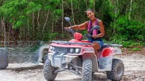 cozumel: ATV adventure with caverns, ruins with transfer