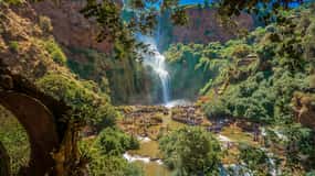 Marrakech : Excursion d'une journée aux cascades d'Ouzoud avec promenade en bateau