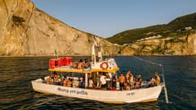 Ponza: Bad en aperitief bij zonsondergang