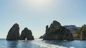De Sorrento: Passeio de barco em Capri com natação e prosecco