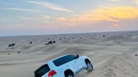 Abu Dhabi: Stopover Desert Tour, Sandboarding and Camel ride