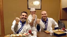 Tsukiji: Fish Market Guided Tour and Sushi Making with Chef
