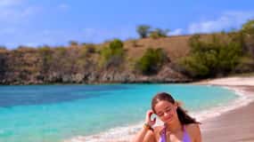Visite privée d'une journée à la plage rose-l'île de sable-gili petelu