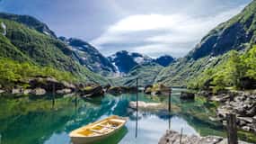 Bergen: Lago del Ghiacciaio Bondhus nel Parco Nazionale Folgefonna