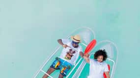 Zanzibar: Transparent Kayak and Drone (with Pickup Included)