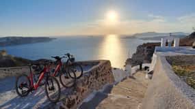 Santorini: Experiência E-Bike Sunset Tour