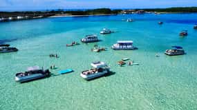 Destin: Public 3 Hour Crab Island and Harbor Tour
