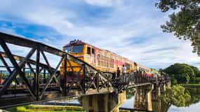 BKK : Private Tour River Kwai Bridge & Train to Krasae Cave