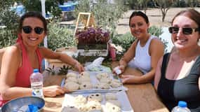 Naxos : Dégustation d'huile d'olive et pâtisserie au pressoir d'Eggares