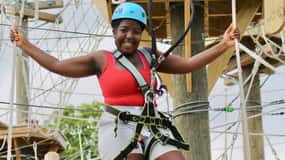 Henderson, Minnesota: High Ropes Obstacle Course Experience