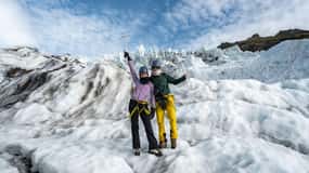 Skaftafell: Glaciärvandring i liten grupp på Vatnajökull (Lätt)