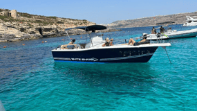 Cirkewwa/Mgarr: Blue and Crystal Lagoon Private Boat Charter