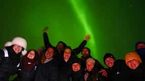 Oulu: Persecución móvil de auroras boreales