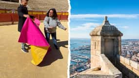 Alicante : visite guidée des arènes et du château avec transfert en taxi