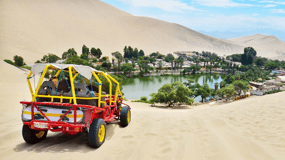 From Huacachina: Sunset + Sandboard and Buggy in the Dunes