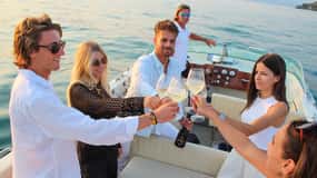 Lazise: Sunset Cruise with Wine aperitif on lake Garda