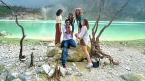 The White Crater, Lake, Suspension Bridge, & Hotspring Tour