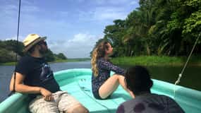 Ilha dos Macacos, Navegação no Canal do Panamá e Aldeia dos Índios