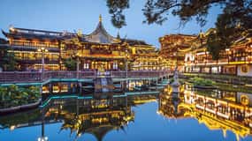Shanghai : Entrée au jardin de Yu ou ville d'eau de Zhujiajiao，Visite groupée