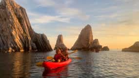 Portonovo: Sunrise Canoe Tour with Breakfast