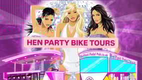 Luxury Pink Hen Party Bike Tour of Belfast