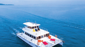 Amazing Coral Island & Sunset Dinner with Power Catamaran