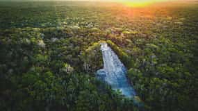 Vanuit Cancún of Riviera Maya: dagtrip naar Cobá en Río Secreto