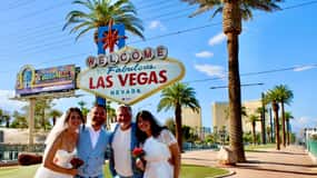 Las Vegas Strip Limo Tour with Champagne and Photos