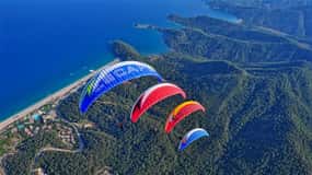 TANDEM PARAGLİDİNG FLIGHT CABLE CAR TRANSFER TO KEMER REGİON