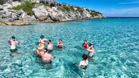 Cancun: Pół dnia prywatnym katamaranem na Isla Mujeres