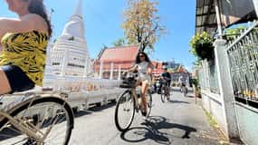 Bangkok: tour in bicicletta e barca a coda lunga con pranzo