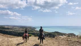 Horseback riding in the beaches of Sciacca