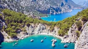 Antalya Porto Genoese-Sazak Bays Boat Trip With Mud Baths