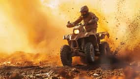 Marrakech: Agafay Desert Quad & Kamelture med middagsshow